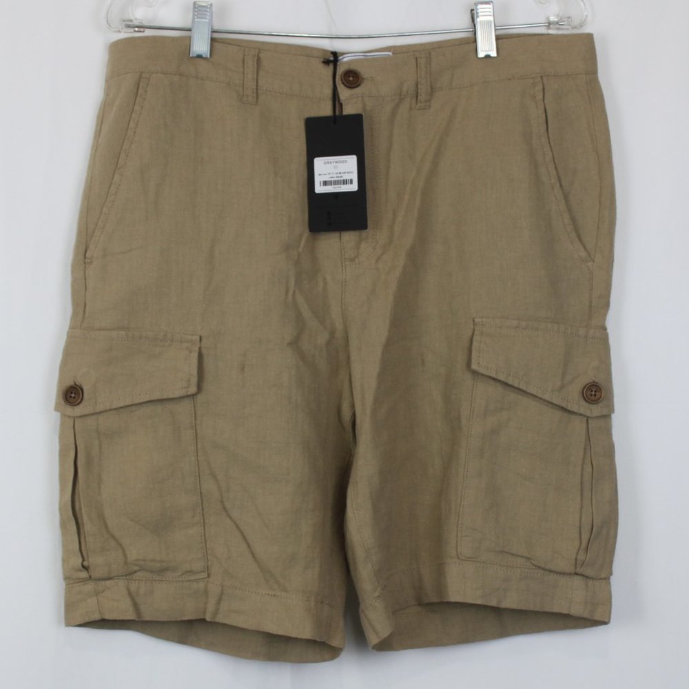 Five Four- Graywood Cargo Shorts  Size: 32 Color: Khaki (NWT)